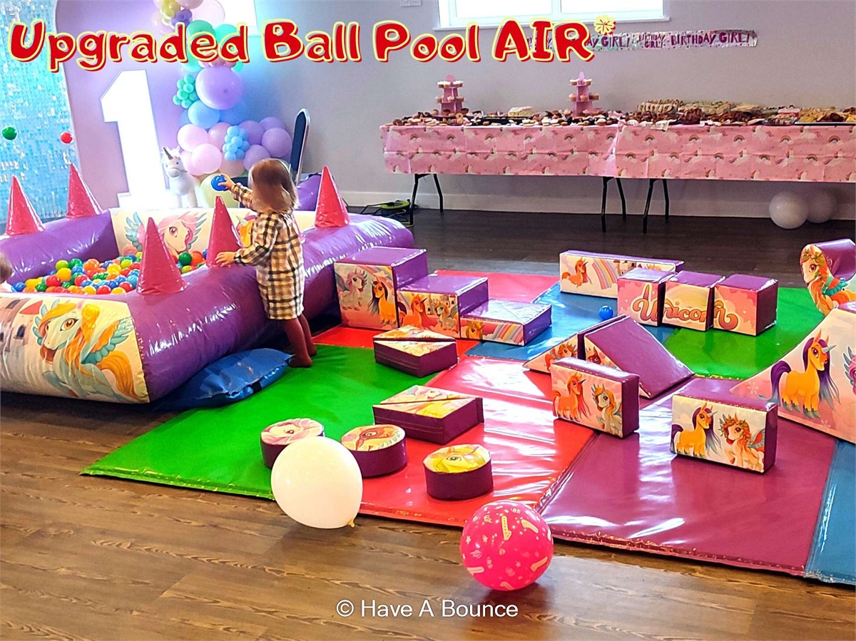 Soft Play and Ball Pit Unicorn 21 Bouncy Castle hire Soft Play