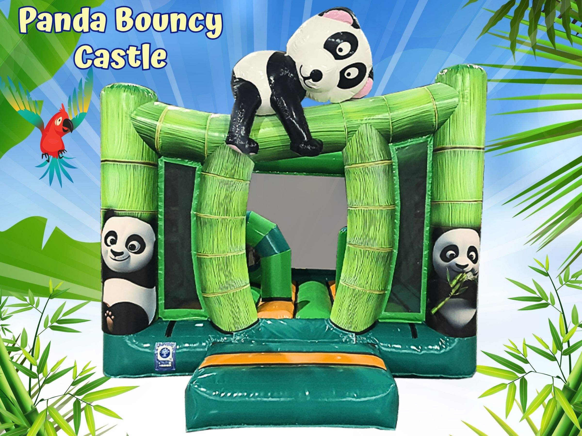 Panda 3D Bouncy Castle hire in Farnham