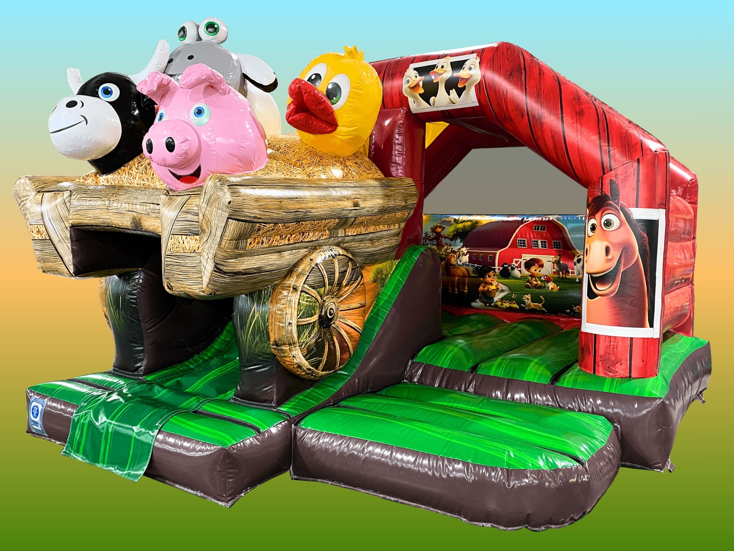 Farmyard 3D Bouncy Castle hire