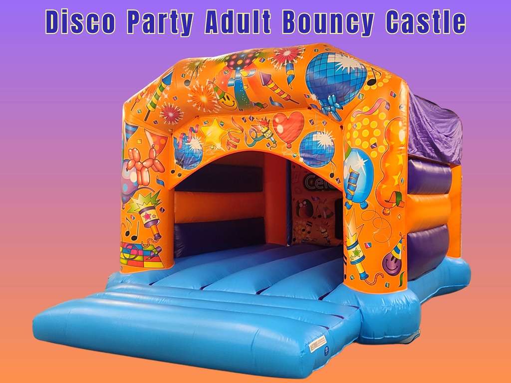 Disco Party Adult Bouncy Castle Adult bouncy castle hire