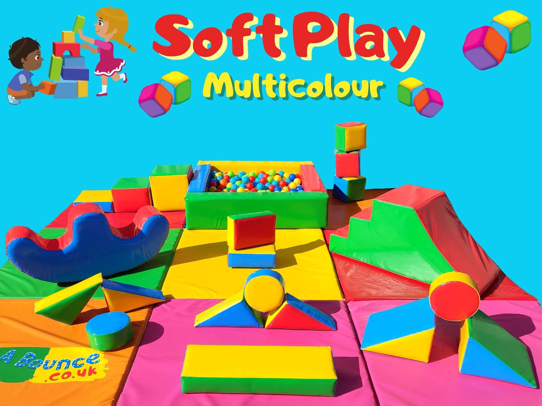 Soft Play and Ball Pit 21 Multicolour Soft Play and Ball Pit hire
